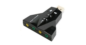 ADAPTADOR DE SOM USB 4 P 2 7.1 USON 20 EXBOM