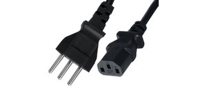 CABO DE FORCA TRIPOLAR 3X0.75MM 1.5 METROS 10 AMP NACIONAL