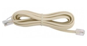 CABO DE TELEFONE 3 METROS BEGE