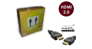 CABO HDMI 20 METROS 2.0 4K EMBORRACHADO PRETO
