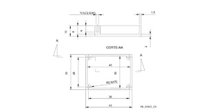 CAIXA PLASTICA PATOLA PB040/2 PRETA