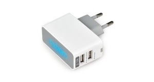 CARREGADOR USB 2 SAIDAS 5V 2.1 E 1 AMP ULTRA RAPIDO CA-S2