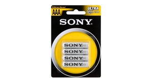 PILHA PALITO AAA COMUM CARTELA COM 4  R3-NUB4A SONY