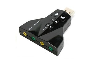 ADAPTADOR DE SOM USB 4 P 2 7.1 USON 20 EXBOM