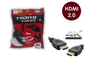 CABO HDMI 10 METROS 2.0 EMBORRACHADO PRETO ALL TECH