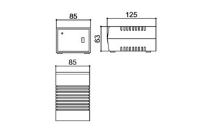 CAIXA PLASTICA PATOLA CF125 PRETA