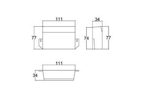CAIXA PLASTICA PATOLA CP015 PRETA