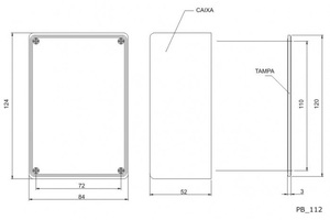 CAIXA PLASTICA PATOLA PB112 PRETA