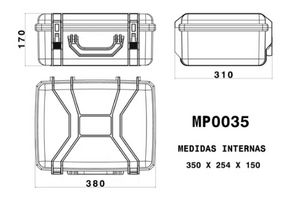 MALA CASE PATOLA MODELO MP 0035 PRETO