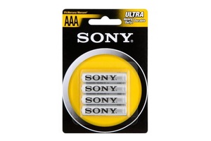 PILHA PALITO AAA COMUM CARTELA COM 4  R3-NUB4A SONY